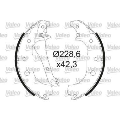 VALEO Bremsbacken | 564207