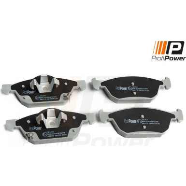 PROFIPOWER Bremsbelagsatz, Scheibenbremse 1B1254