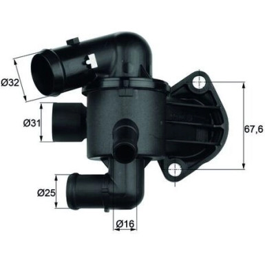 Integralthermostat | VW Golf VI/Passat 05-14 | TI 33 87