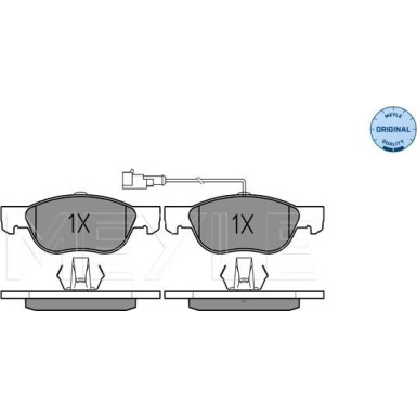 Bremsbelagsatz Fiat P. Bravo/Brava/Marea 95-02 Mit Sensor | 025 219 2717/W