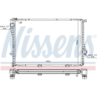 Wasserkühler PKW | BMW 5 E39 95-04 7 E38 94-01 | 60648A
