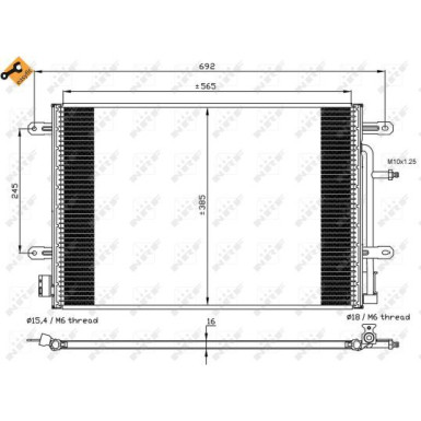 Kondensator, Klimaanlage EASY FIT 35560
