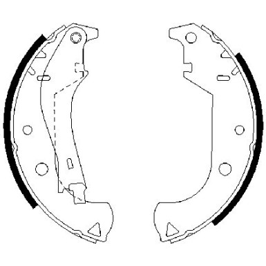 0 986 487 626 Bremsbackensatz 0 986 487 626 Bremsbackensatz