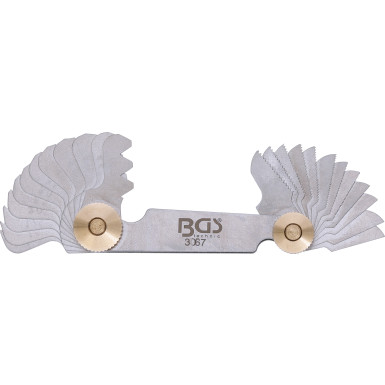 BGS Gewindeschablone | 24 Blatt | metrisch 0,25 - 6,00 mm | 3067