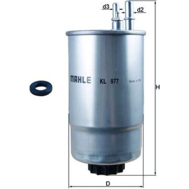 MAHLE Kraftstofffilter | KL 977D