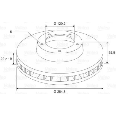 VALEO Bremsscheibe 197059