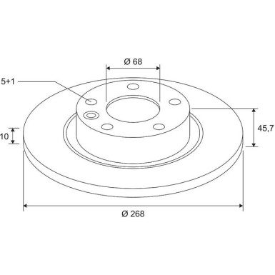 VALEO Bremsscheibe 672512 COATED