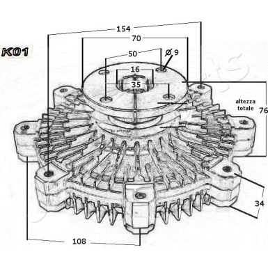 Kupplung, K÷hlerl Nach | VC-K01