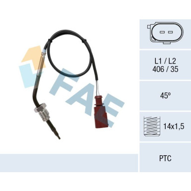 FAE Sensor, Abgastemperatur