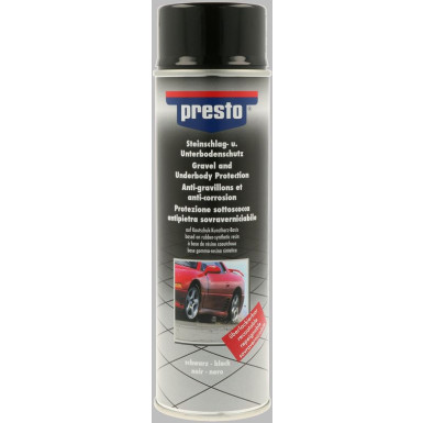 Presto Steinschlag-Unterbodenschutz überlackierbar schwarz Spray 500ml | 306024