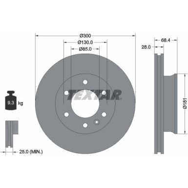 Bremsscheibe Db P.Sprinter 06 | 93143203