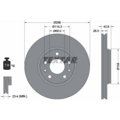 Bremsscheibe Renault P. Scenic/Laguna 07 | 92195603