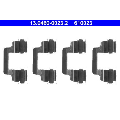 ATE Zubehör, Bremsbeläge 13.0460-0023.2 ATE Zubehör, Bremsbeläge 13.0460-0023.2