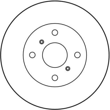 Bremsscheibe Toyota P. Corolla 1.3-1.6/1.8D 87-93 | DF1423