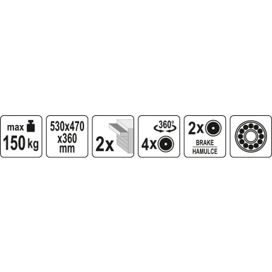 YT-08790 Werkstatthocker Mit Schubladen