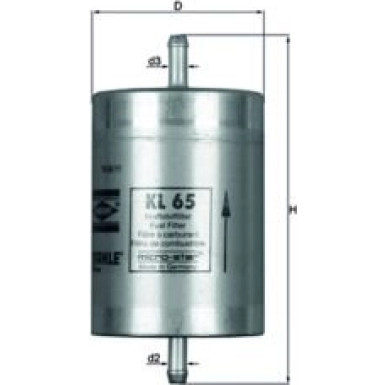 MAHLE Kraftstofffilter | KL 65