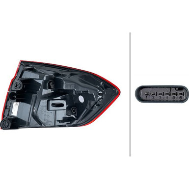 2SD 012 147-311 Heckleuchte 2SD 012 147-311 Heckleuchte