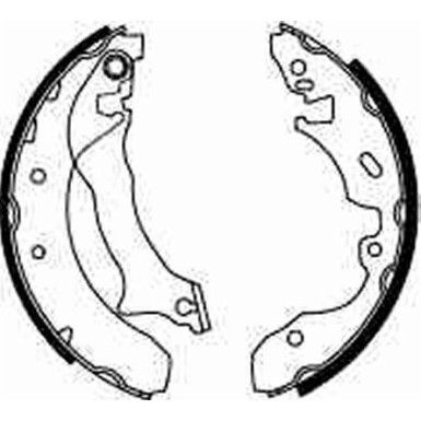 GS8536 Bremsbackensatz GS8536 Bremsbackensatz