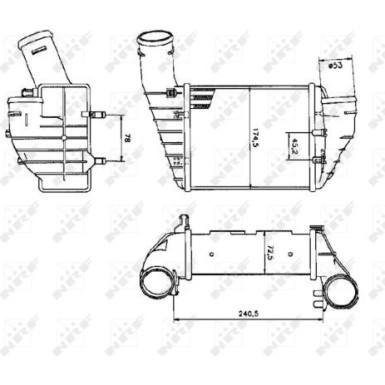 NRF Druckluftkühler 30131 NRF Druckluftkühler 30131