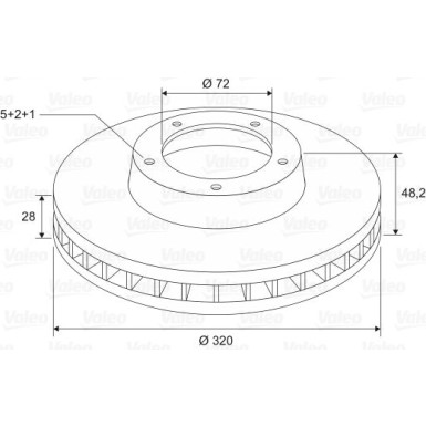 VALEO Bremsscheibe 197628