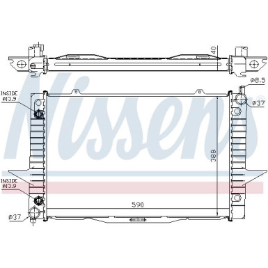 Wasserkühler PKW | VOLVO S/V 70 D TURBO AUT. 99 | 65548A