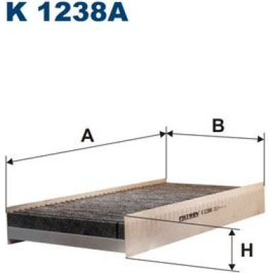 FILTRON Filter, Innenraumluft K 1238A FILTRON Filter, Innenraumluft K 1238A