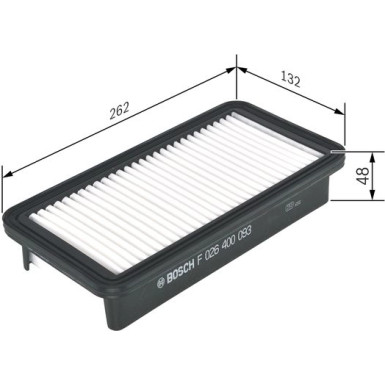 Luftfilter | HYUNDAI,KIA | F 026 400 093