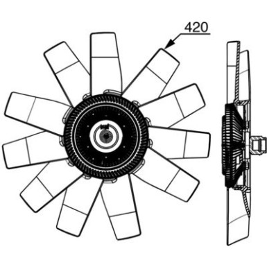 LÜFTER, MOTORKÜHLUNG | CFF530000P LÜFTER, MOTORKÜHLUNG | CFF530000P