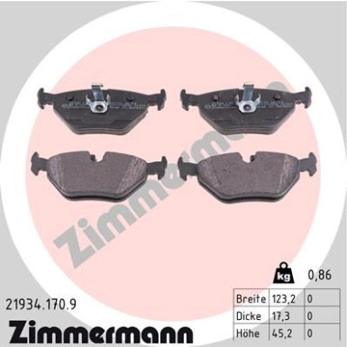 ZIMMERMANN Bremsbeläge