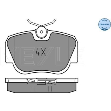 Bremsbelagsatz Db P. W201 82-93 | 252105517