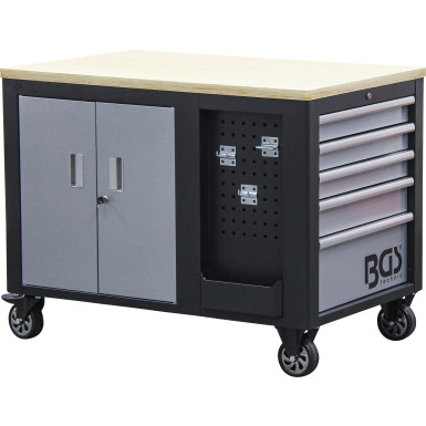 BGS Werkstattwagen | 2 x 5 Schubladen | 1 Schrank | leer | 4199