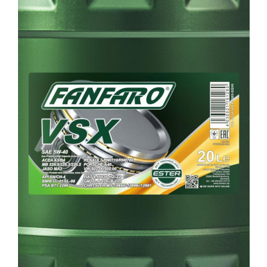 Fanfaro Expert VSX 5W-40 20L | FF6702-20