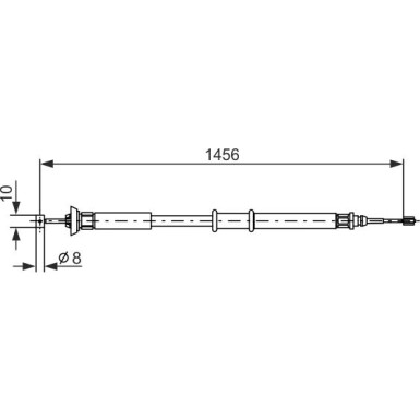 1 987 477 561 Seilzug, Feststellbremse 1 987 477 561 Seilzug, Feststellbremse