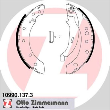 ZIMMERMANN Bremsbacken | 10990.137.3