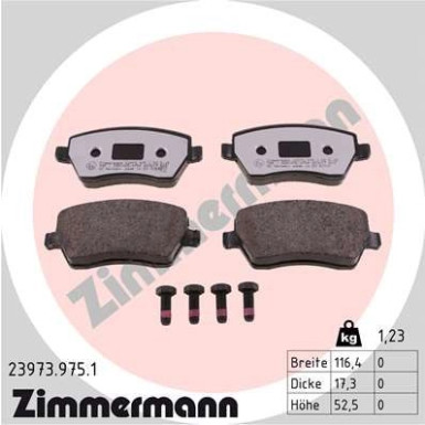 ZIMMERMANN Bremsbeläge 23973.975.1