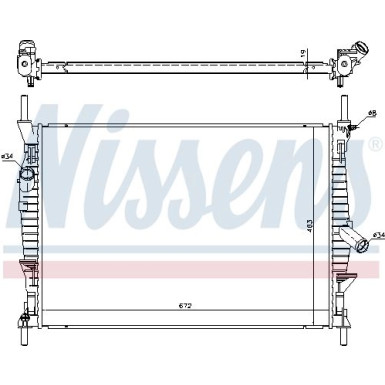 Wasserkühler PKW | FORD TRANSIT 06- 2.2 TDCI | 69240