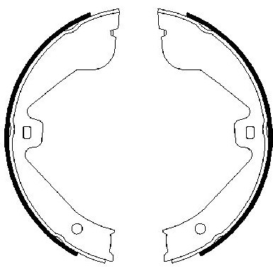 0 986 487 705 Bremsbackensatz, Feststellbremse 0 986 487 705 Bremsbackensatz, Feststellbremse