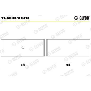 PLEUELLAGER | 71-4033/4 STD