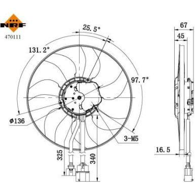 LÜFTER, MOTORKÜHLUNG | NRF470111 LÜFTER, MOTORKÜHLUNG | NRF470111