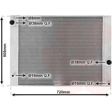VAN WEZEL Kühler, Motorkühlung 06002338 VAN WEZEL Kühler, Motorkühlung 06002338