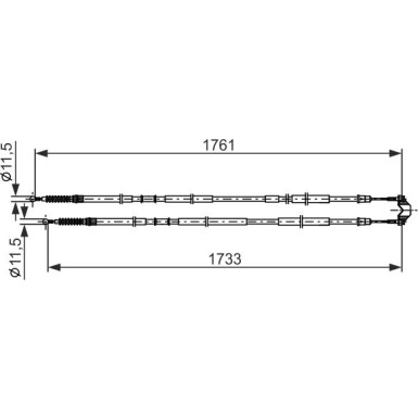 Handbremsseil | OPEL Astra H 04 | 1987482857