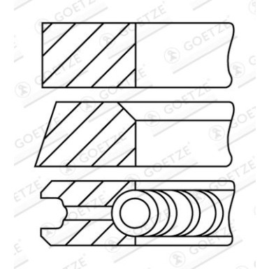 GOETZE ENGINE Kolbenringsatz GOETZE ENGINE Kolbenringsatz