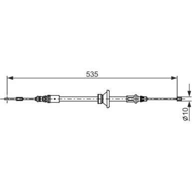 1 987 482 677 Seilzug, Feststellbremse