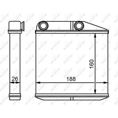 Wärmetauscher, Innenraumheizung EASY FIT 54213