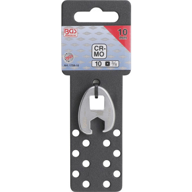 BGS Hahnenfußschlüssel | Antrieb Innenvierkant 10 mm (3/8"""") | SW 10 mm | 1756-10