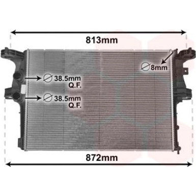 VAN WEZEL Kühler, Motorkühlung VAN WEZEL Kühler, Motorkühlung