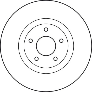 72 481 049 Bremsscheibe VA RENAULT Koleos 08 TRW SINGLE DF4989S