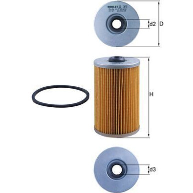 MAHLE Kraftstofffilter | KX 35
