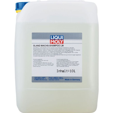 Liqui Moly Glanz-Wachs-Shampoo 10 l | 10kg Kanister Kunststoff Liqui Moly Glanz-Wachs-Shampoo 10 l | 10kg Kanister Kunststoff