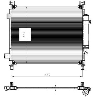 Kondensator, Klimaanlage EASY FIT 350420